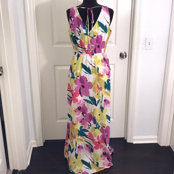 NWOT The Limited Floral Maxi Dress SiZe M - Picture 3 of 5
